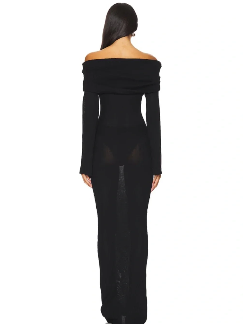 SEROYA Galleria Dress in Black - Picture 3 of 8